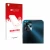 Parte frontal de un envase de producto con el logotipo de la marca upscreen. Al lado se muestra el dispositivo Motorola Moto G