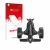 Parte frontal de un envase de producto con el logotipo de la marca upscreen. Al lado se muestra el dispositivo Motocaddy M7 GP