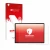 Parte frontal de un envase de producto con el logotipo de la marca upscreen. Al lado se muestra el dispositivo Oukitel OKT3 co