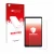 Parte frontal de un envase de producto con el logotipo de la marca upscreen. Al lado se muestra el dispositivo Blackview Tab 6