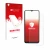 Parte frontal de un envase de producto con el logotipo de la marca upscreen. Al lado se muestra el dispositivo Oukitel C35 con