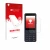 Parte frontal de un envase de producto con el logotipo de la marca upscreen. Al lado se muestra el dispositivo TCL Onetouch 40