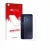 Parte frontal de un envase de producto con el logotipo de la marca upscreen. Al lado se muestra el dispositivo Samsung Galaxy 