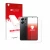 Parte frontal de un envase de producto con el logotipo de la marca upscreen. Al lado se muestra el dispositivo Xiaomi Redmi No