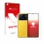 Parte frontal de un envase de producto con el logotipo de la marca upscreen. Al lado se muestra el dispositivo Xiaomi Poco X6 