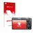Parte frontal de un envase de producto con el logotipo de la marca upscreen. Al lado se muestra el dispositivo Ricoh GR III HD