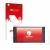 Parte frontal de un envase de producto con el logotipo de la marca upscreen. Al lado se muestra el dispositivo Portkeys PT6 co