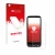 Parte frontal de un envase de producto con el logotipo de la marca upscreen. Al lado se muestra el dispositivo SPC Zeus 4G Pro