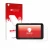 Parte frontal de un envase de producto con el logotipo de la marca upscreen. Al lado se muestra el dispositivo Chigee AIO-5 Pl