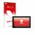 Parte frontal de un envase de producto con el logotipo de la marca upscreen. Al lado se muestra el dispositivo SmallHD Indie 5