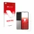 Parte frontal de un envase de producto con el logotipo de la marca upscreen. Al lado se muestra el dispositivo Samsung Galaxy 