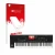 Parte frontal de un envase de producto con el logotipo de la marca upscreen. Al lado se muestra el dispositivo KORG Pa4x con s