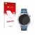 Parte frontal de un envase de producto con el logotipo de la marca upscreen. Al lado se muestra el dispositivo Huawei Watch GT