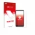 Parte frontal de un envase de producto con el logotipo de la marca upscreen. Al lado se muestra el dispositivo TCL 403 con su 
