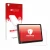 Parte frontal de un envase de producto con el logotipo de la marca upscreen. Al lado se muestra el dispositivo Carpuride W502B