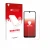 Parte frontal de un envase de producto con el logotipo de la marca upscreen. Al lado se muestra el dispositivo Xiaomi Redmi A5