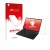 Parte frontal de un envase de producto con el logotipo de la marca upscreen. Al lado se muestra el dispositivo Tabwee T90 con 