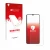 Parte frontal de un envase de producto con el logotipo de la marca upscreen. Al lado se muestra el dispositivo Oukitel C1 con 