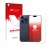 Parte frontal de un envase de producto con el logotipo de la marca upscreen. Al lado se muestra el dispositivo Apple iPhone 17