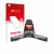 Parte frontal de un envase de producto con el logotipo de la marca upscreen. Al lado se muestra el dispositivo PowaKaddy FW5s 