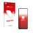 Parte frontal de un envase de producto con el logotipo de la marca upscreen. Al lado se muestra el dispositivo Oppo A5x con su
