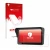 Parte frontal de un envase de producto con el logotipo de la marca upscreen. Al lado se muestra el dispositivo Carpuride W602B
