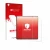 Parte frontal de un envase de producto con el logotipo de la marca upscreen. Al lado se muestra el dispositivo Honor Magic V6 