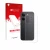 Parte frontal de un envase de producto con el logotipo de la marca upscreen. Al lado se muestra el dispositivo Xiaomi Poco X8 
