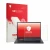 Parte frontal de un envase de producto con el logotipo de la marca upscreen. Al lado se muestra el dispositivo Acer Nitro Lite