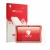 Parte frontal de un envase de producto con el logotipo de la marca upscreen. Al lado se muestra el dispositivo Tabwee K10 con 