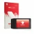 Parte frontal de un envase de producto con el logotipo de la marca upscreen. Al lado se muestra el dispositivo Gdfnmogo Bike C