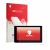 Parte frontal de un envase de producto con el logotipo de la marca upscreen. Al lado se muestra el dispositivo Zontes 368G 202