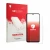 Parte frontal de un envase de producto con el logotipo de la marca upscreen. Al lado se muestra el dispositivo Itel Zeno 200 c