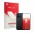 Parte frontal de un envase de producto con el logotipo de la marca upscreen. Al lado se muestra el dispositivo OnePlus Nord 6 