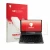 Parte frontal de un envase de producto con el logotipo de la marca upscreen. Al lado se muestra el dispositivo GPD MicroPC 2 c