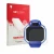 Parte frontal de un envase de producto con el logotipo de la marca upscreen. Al lado se muestra el dispositivo Huawei Watch Ki