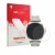 Parte frontal de un envase de producto con el logotipo de la marca upscreen. Al lado se muestra el dispositivo Huawei Watch Bu