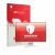 Parte frontal de un envase de producto con el logotipo de la marca upscreen. Al lado se muestra el dispositivo Eizo Flexscan E