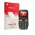 Parte frontal de un envase de producto con el logotipo de la marca upscreen. Al lado se muestra el dispositivo artfone C1 con 