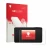 Parte frontal de un envase de producto con el logotipo de la marca upscreen. Al lado se muestra el dispositivo TP-Link M8550 c