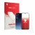 Parte frontal de un envase de producto con el logotipo de la marca upscreen. Al lado se muestra el dispositivo realme C100x (F