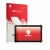 Parte frontal de un envase de producto con el logotipo de la marca upscreen. Al lado se muestra el dispositivo Magewell Direct