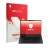 Parte frontal de un envase de producto con el logotipo de la marca upscreen. Al lado se muestra el dispositivo Lenovo ThinkPad
