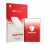 Parte frontal de un envase de producto con el logotipo de la marca upscreen. Al lado se muestra el dispositivo PocketBook InkP