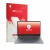 Parte frontal de un envase de producto con el logotipo de la marca upscreen. Al lado se muestra el dispositivo Lenovo V14 Gen 