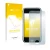 Parte frontal de un envase de producto con el logotipo de la marca upscreen. Al lado se muestra el dispositivo Apple iPhone 2G
