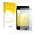 Parte frontal de un envase de producto con el logotipo de la marca upscreen. Al lado se muestra el dispositivo Apple iPod Touc