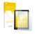 Parte frontal de un envase de producto con el logotipo de la marca upscreen. Al lado se muestra el dispositivo Kobo Aura con s