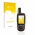 Parte frontal de un envase de producto con el logotipo de la marca upscreen. Al lado se muestra el dispositivo Garmin GPSMAP 6