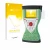 Parte frontal de un envase de producto con el logotipo de la marca upscreen. Al lado se muestra el dispositivo Leica Viva Cont